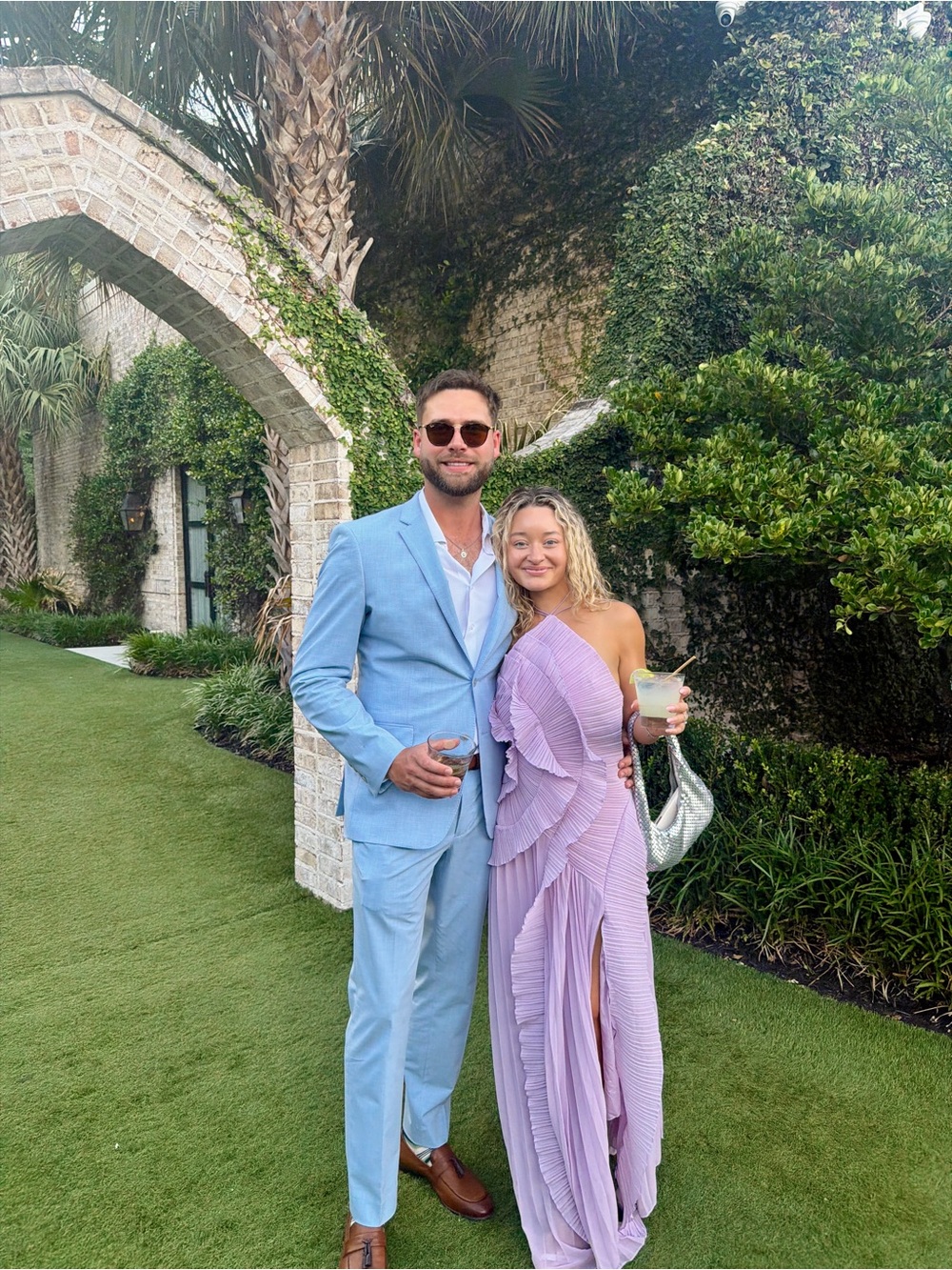 Asymmetric One-Shoulder Maxi Dress in Lavender